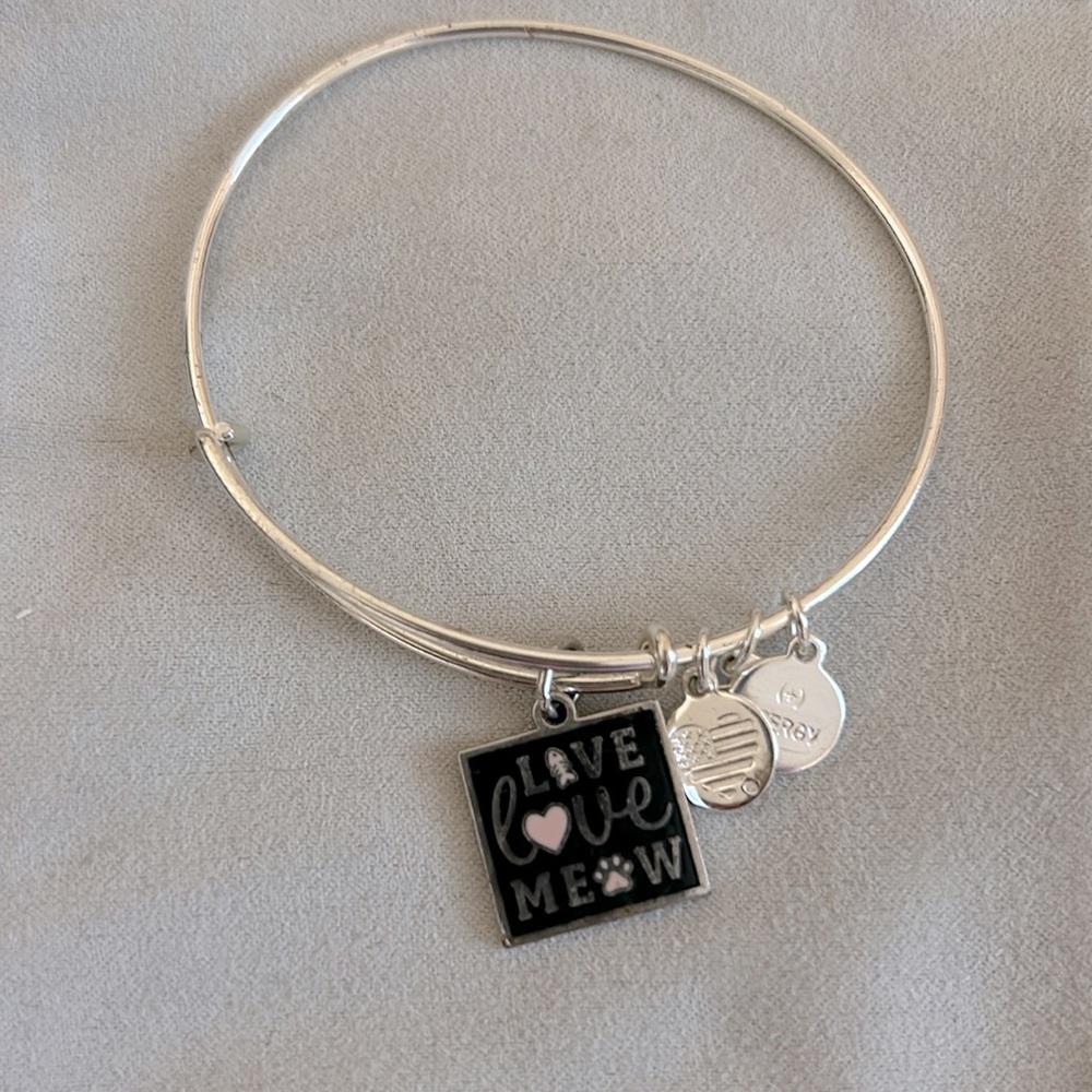 Alex and Ani Love Meow Bracelet